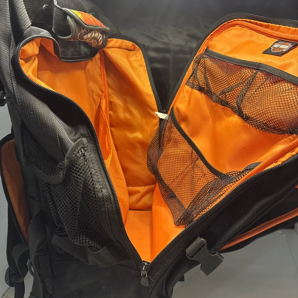 Harley-Davidson University Rolling Backpack w/ Wheels Retractable Handle Luggage